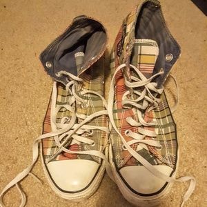 Plaid All Star Converse